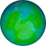 Antarctic ozone map for 2025-01-02